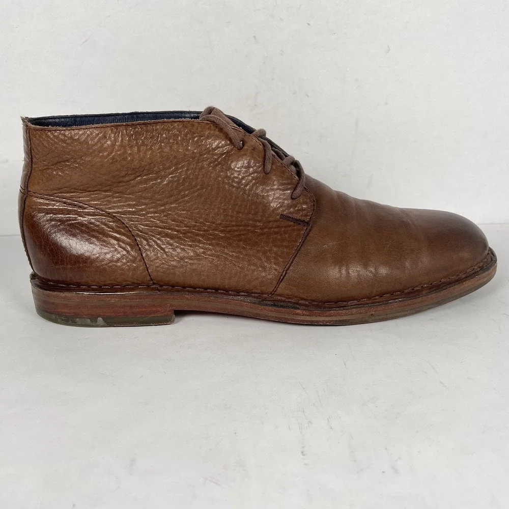 Cole Haan Chukka Boots Mens Size 11 M Brown Leather Lace Up Dress Casual Shoes